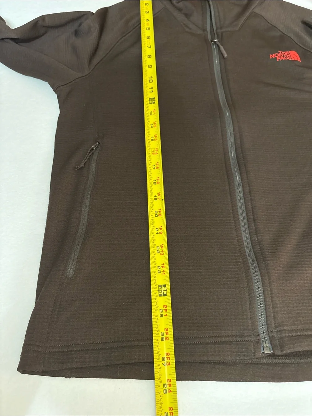 The North Face TKA Stealth L Waffle Knit Fleece Lined Jacket Black Red